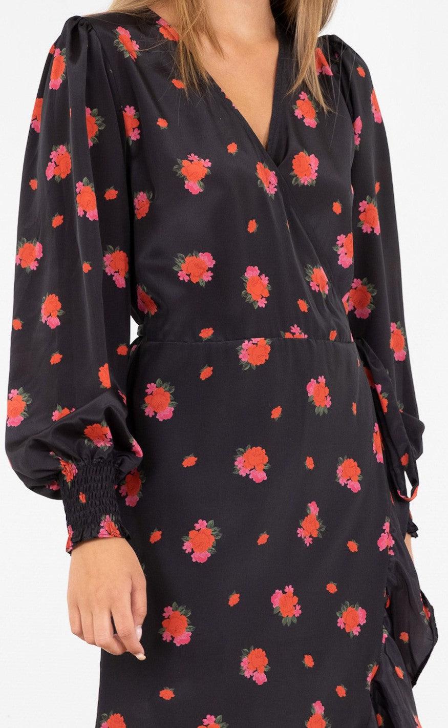 Neo Noir Kjole - Eva Forever Rose - Black