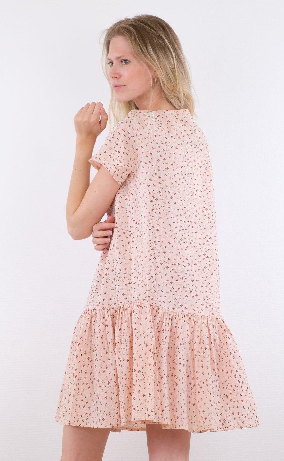 Neo Noir Kjole - Ilsa Mini Cherry - Light Pink