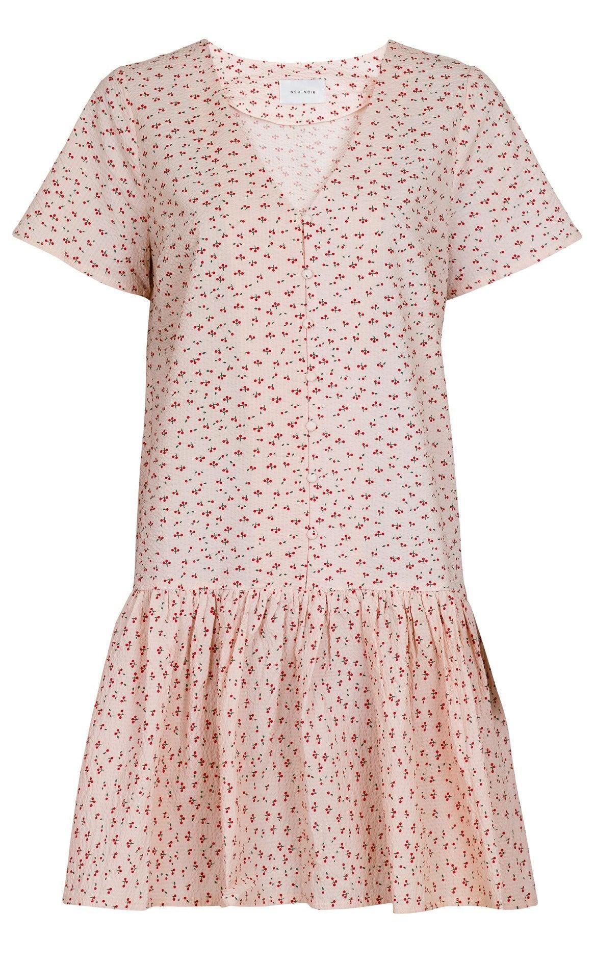 Neo Noir Kjole - Ilsa Mini Cherry - Light Pink