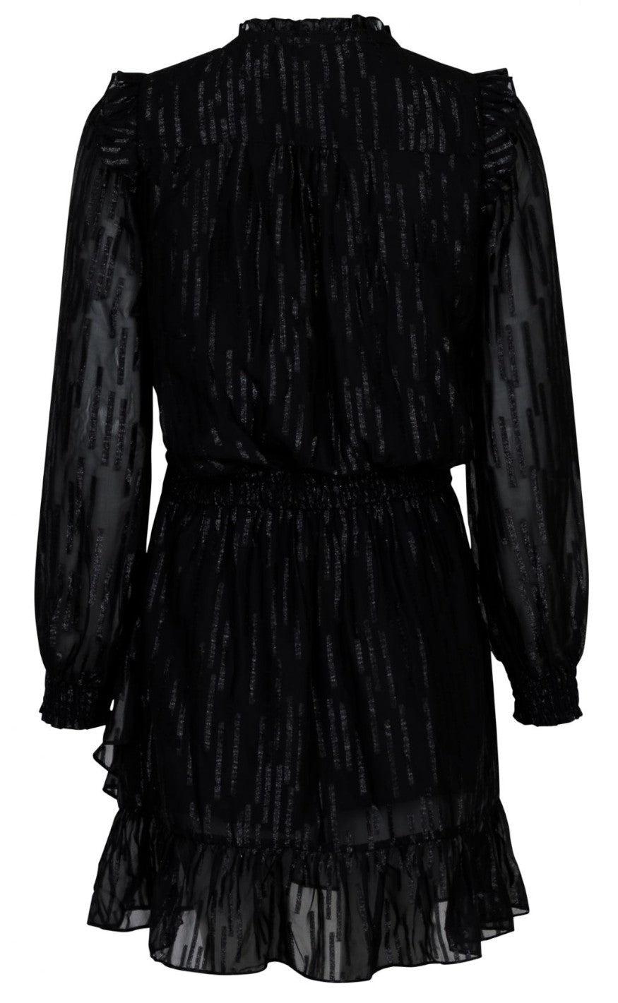 Neo Noir Kjole - Lena Soft Glitter - Black