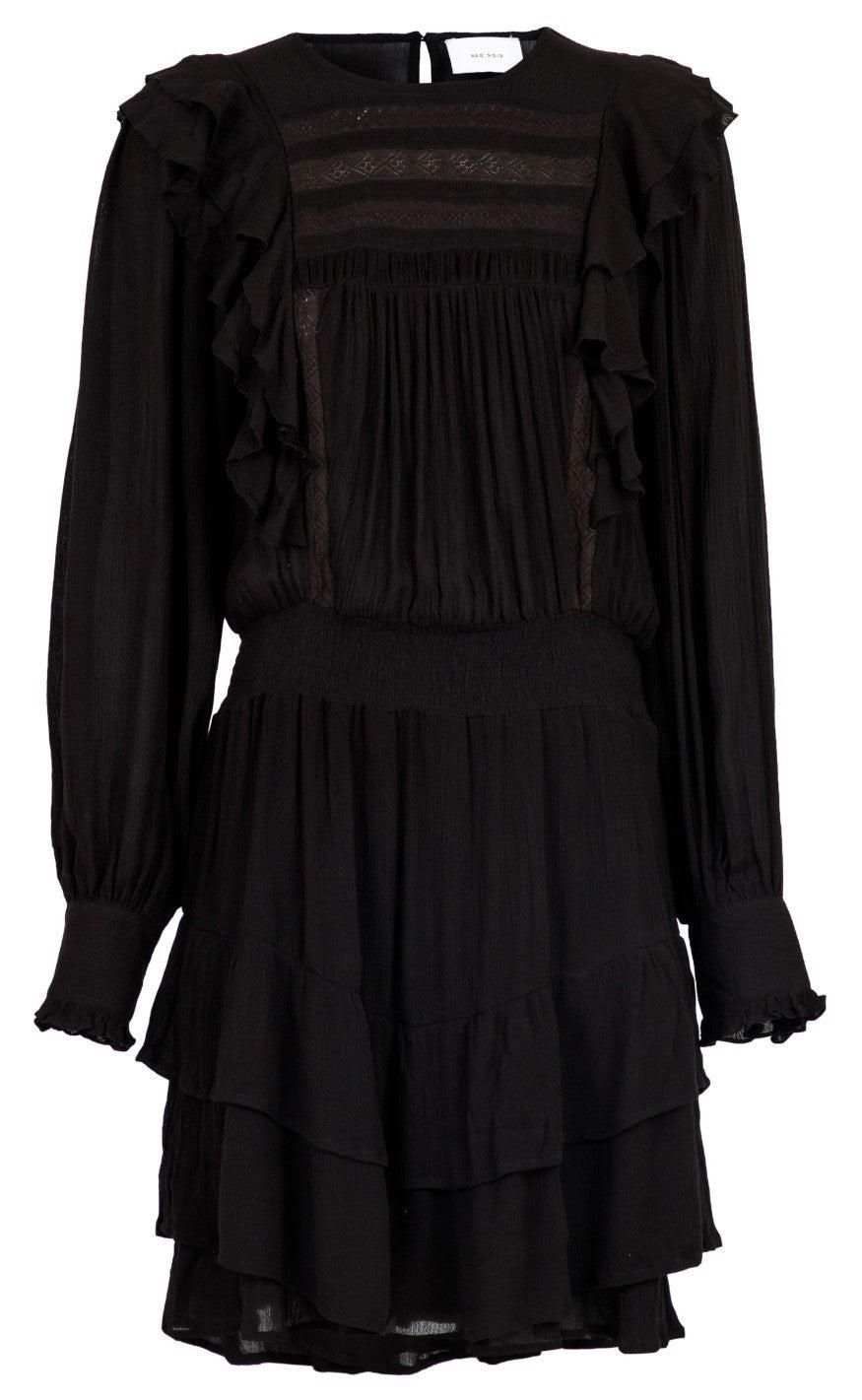 Neo Noir Kjole - Mimba Crepe - Black