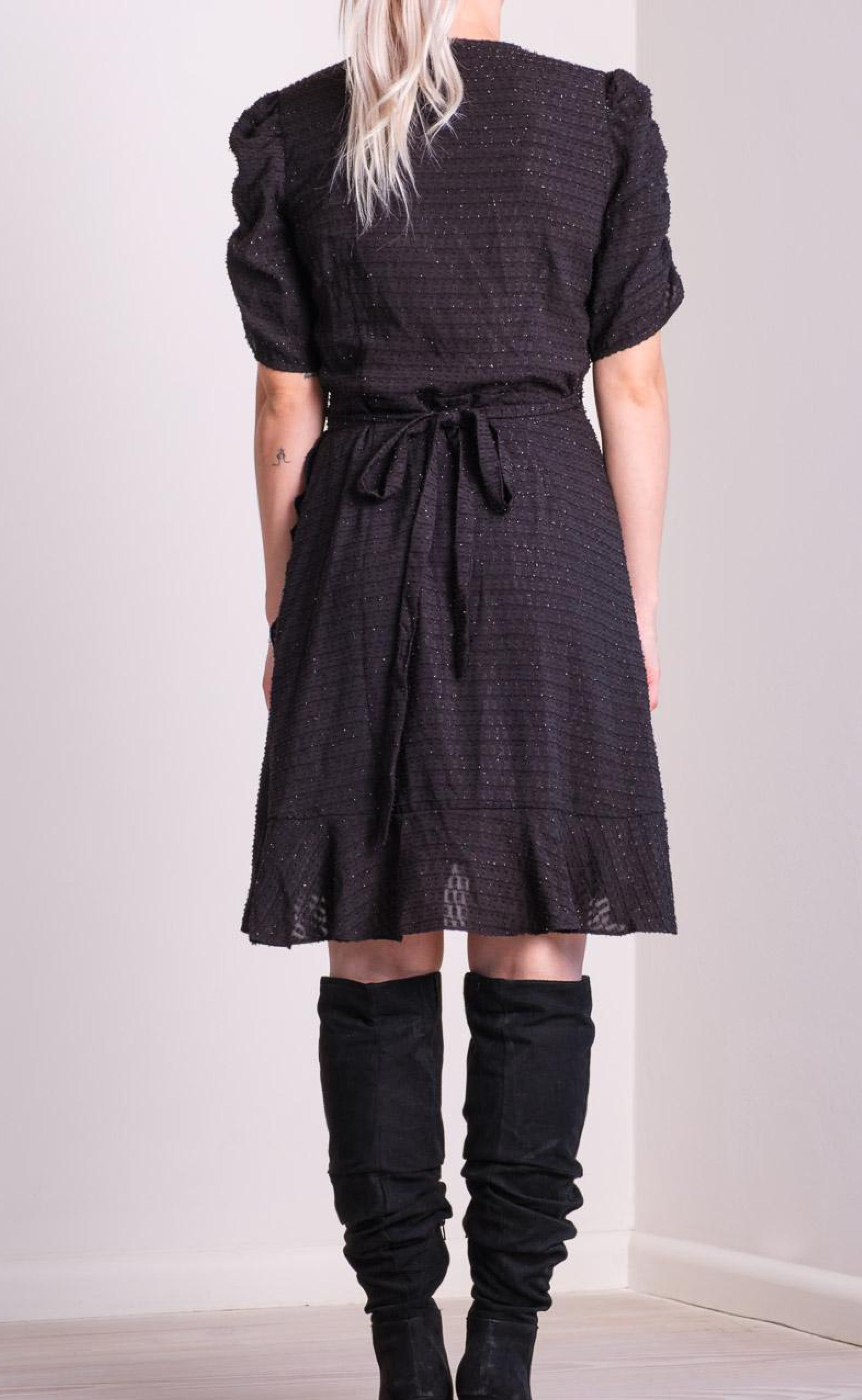 Neo Noir Kjole - Novalee Glitter - Black