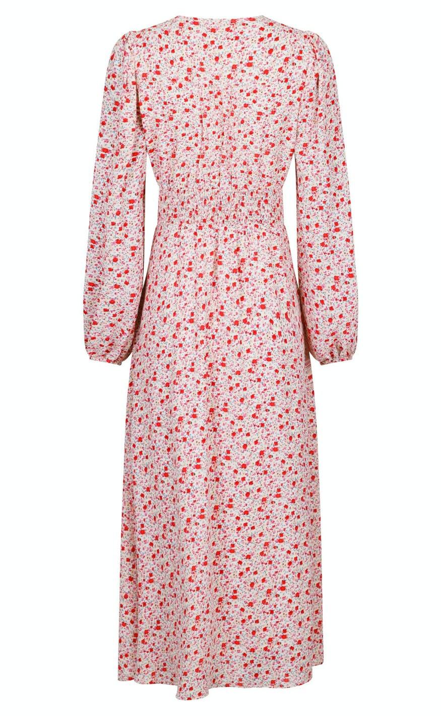 Neo Noir Kjole - Timma Sweet Floral - Red