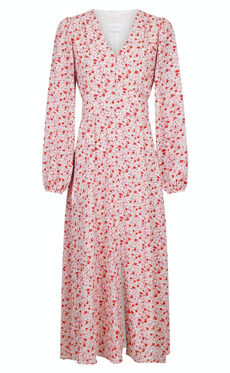 Neo Noir Kjole - Timma Sweet Floral - Red