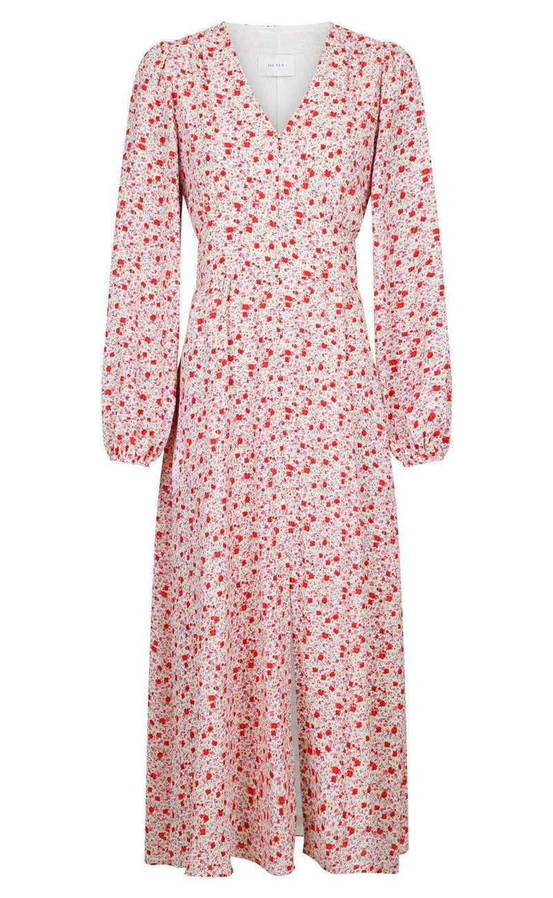 Neo Noir Kjole - Timma Sweet Floral - Red