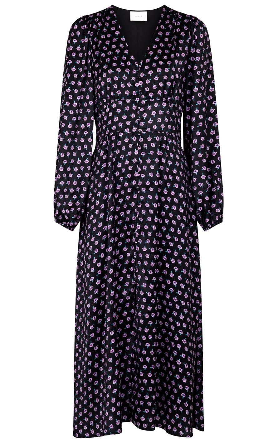 Neo Noir Kjole - Timma Violet Storm - Black