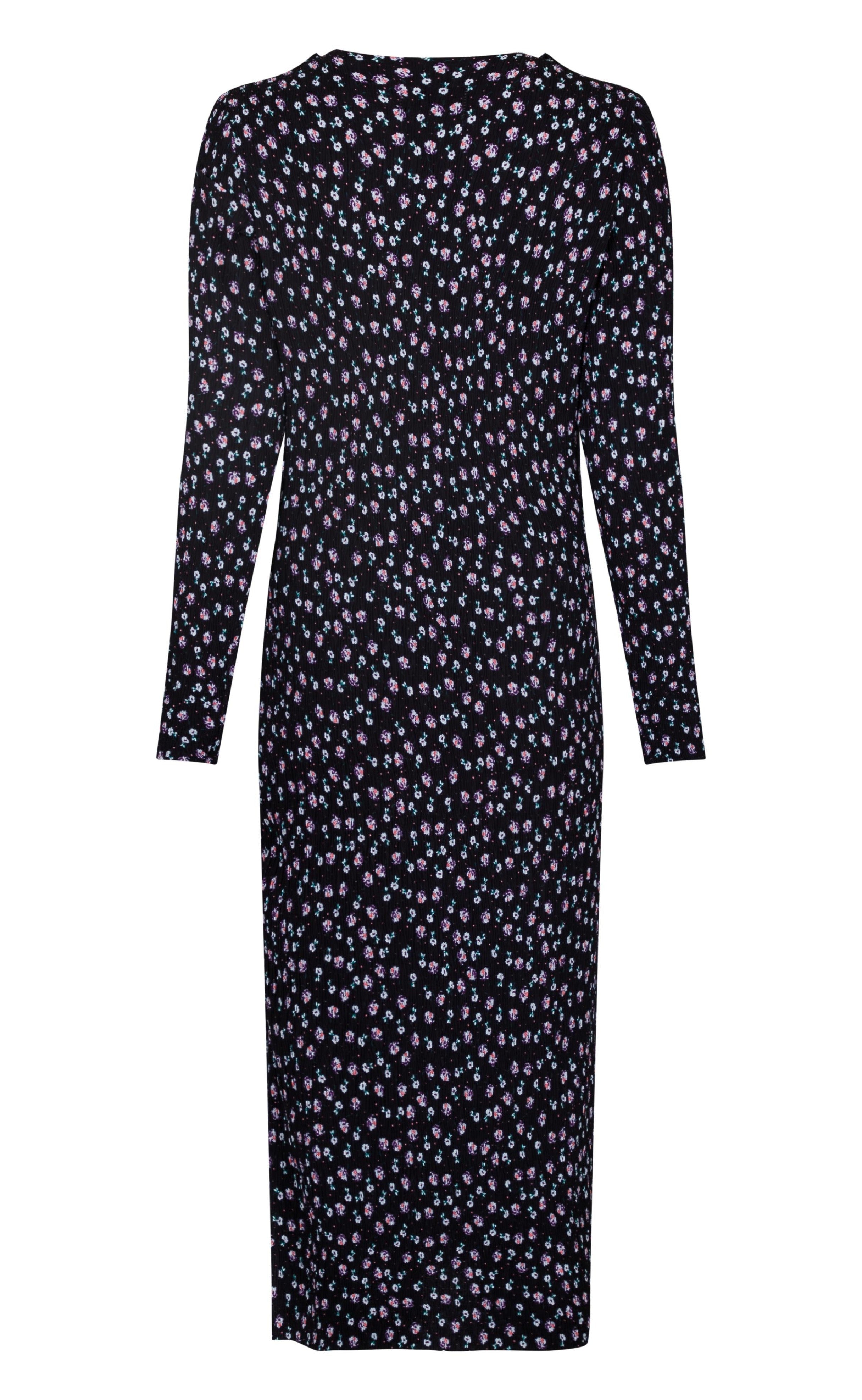 Neo Noir Kjole - Vogue Flower Spray - Black