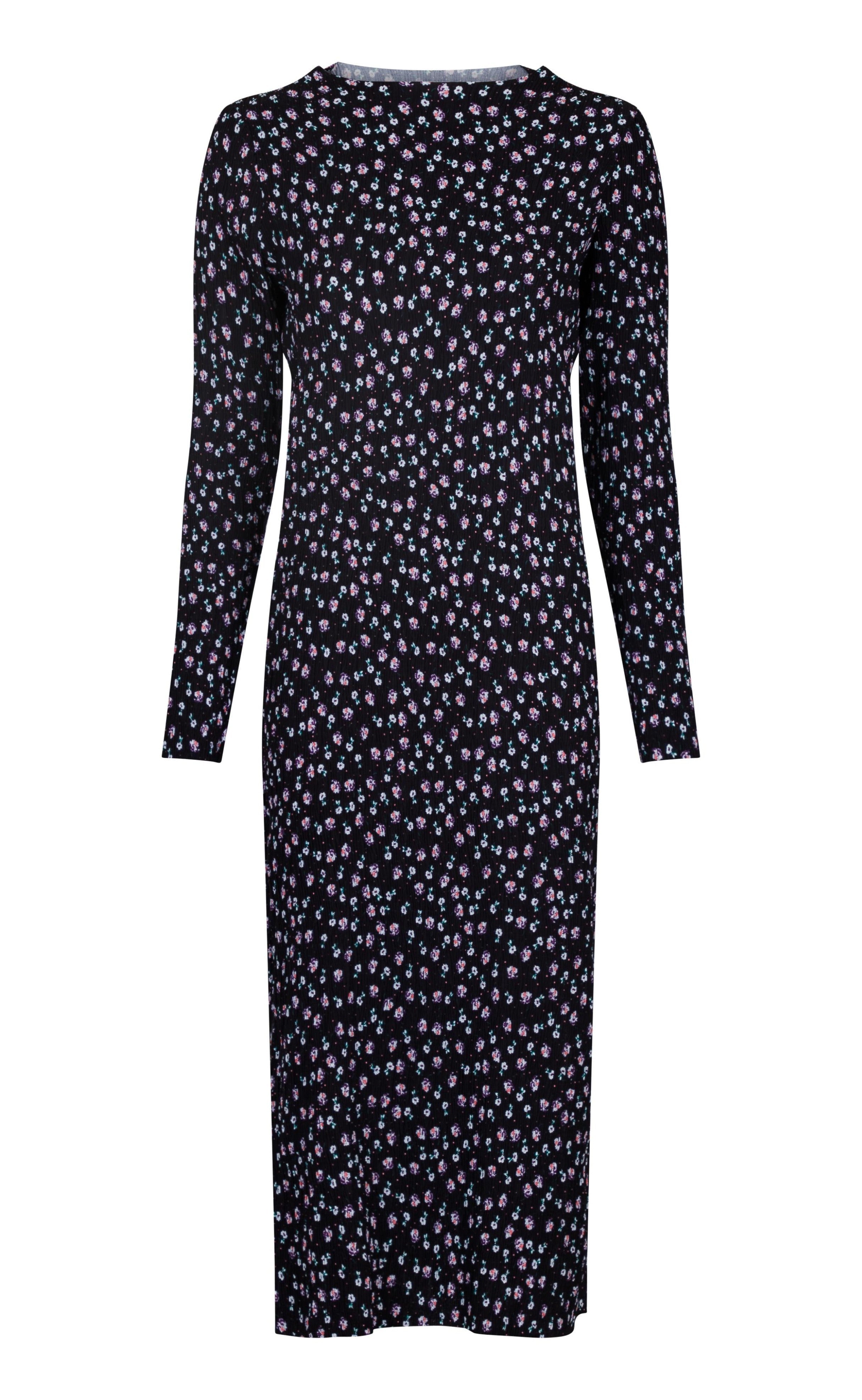 Neo Noir Kjole - Vogue Flower Spray - Black