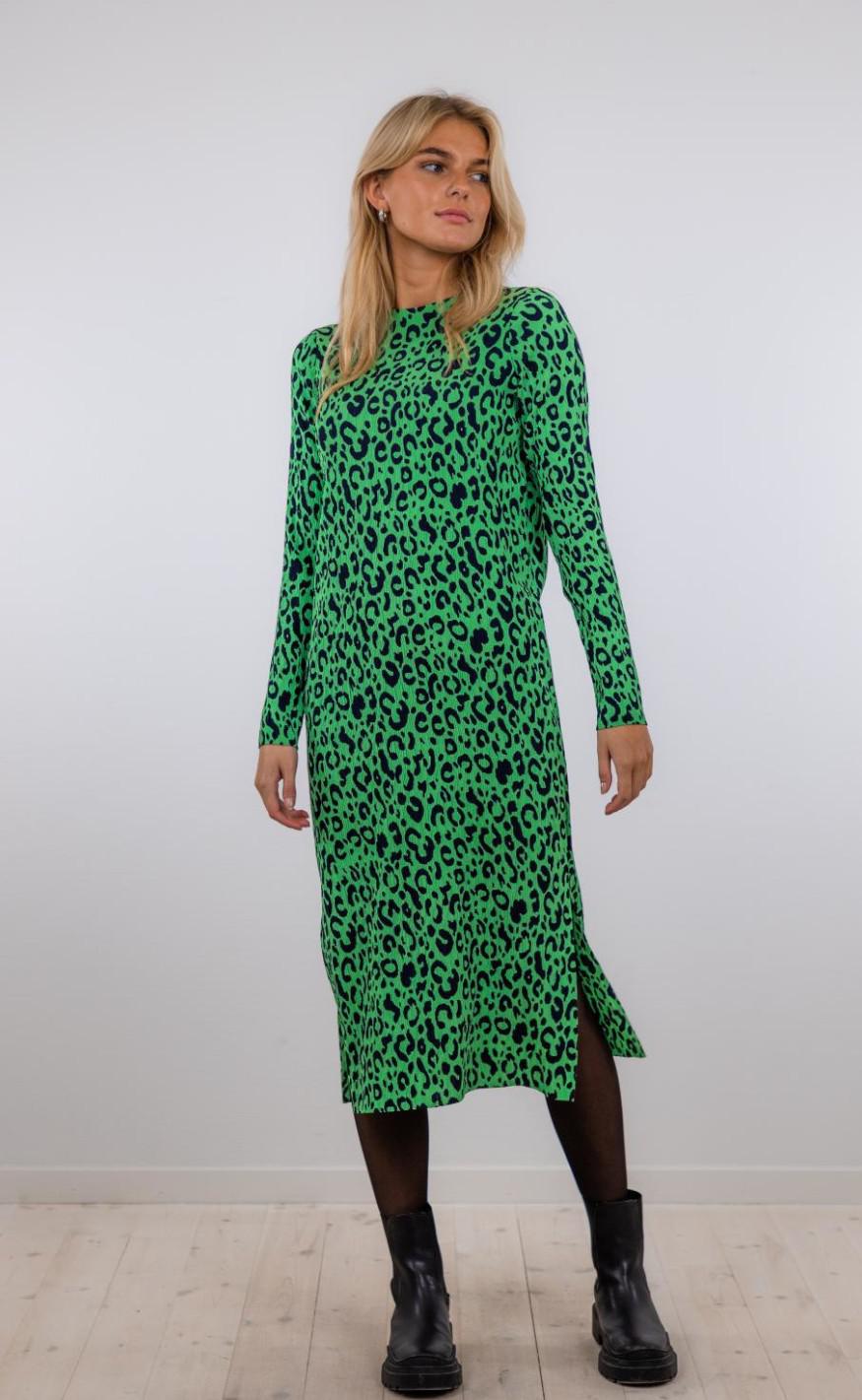 Neo Noir Kjole - Vogue Simple Leo - Green
