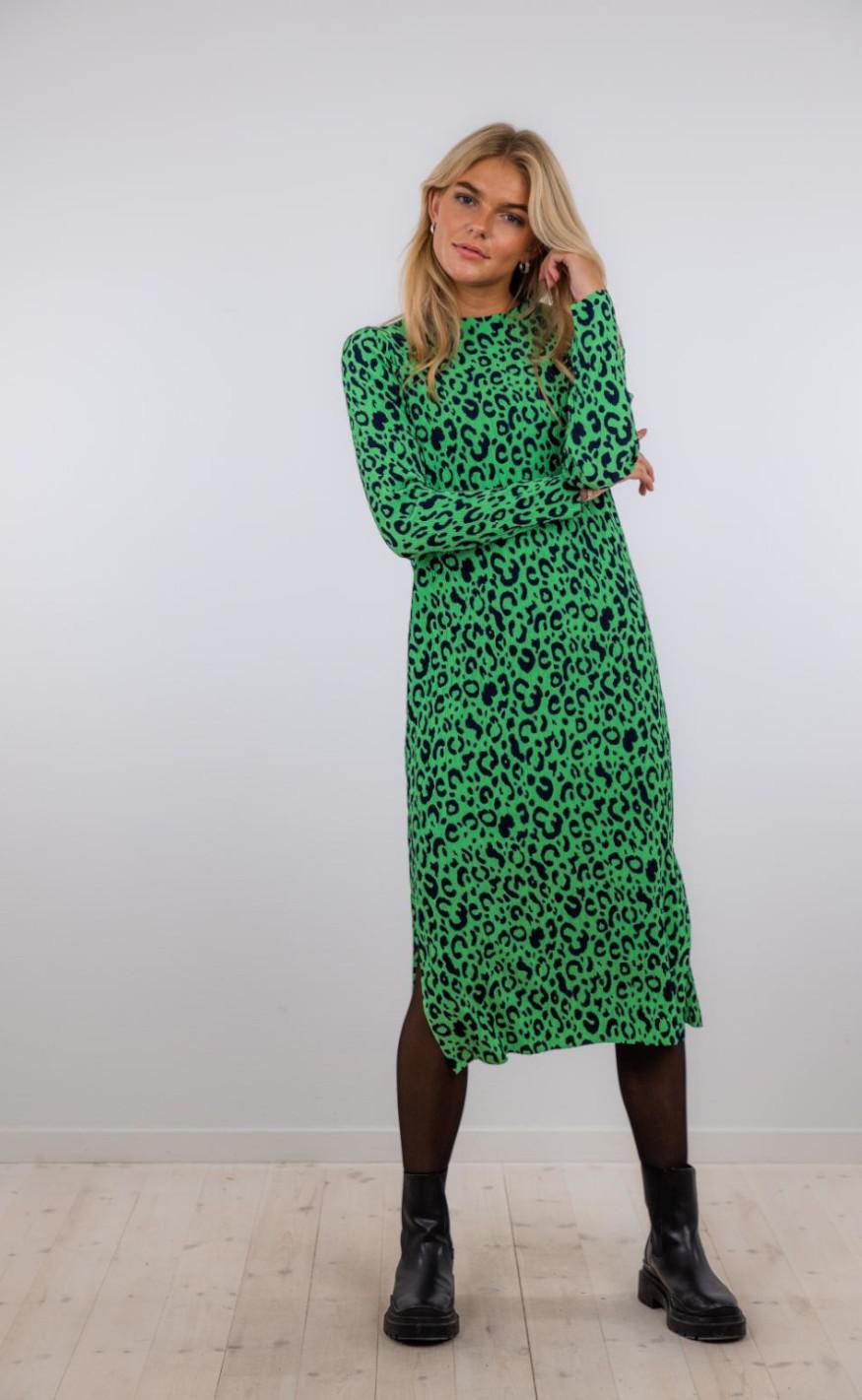 Neo Noir Kjole - Vogue Simple Leo - Green