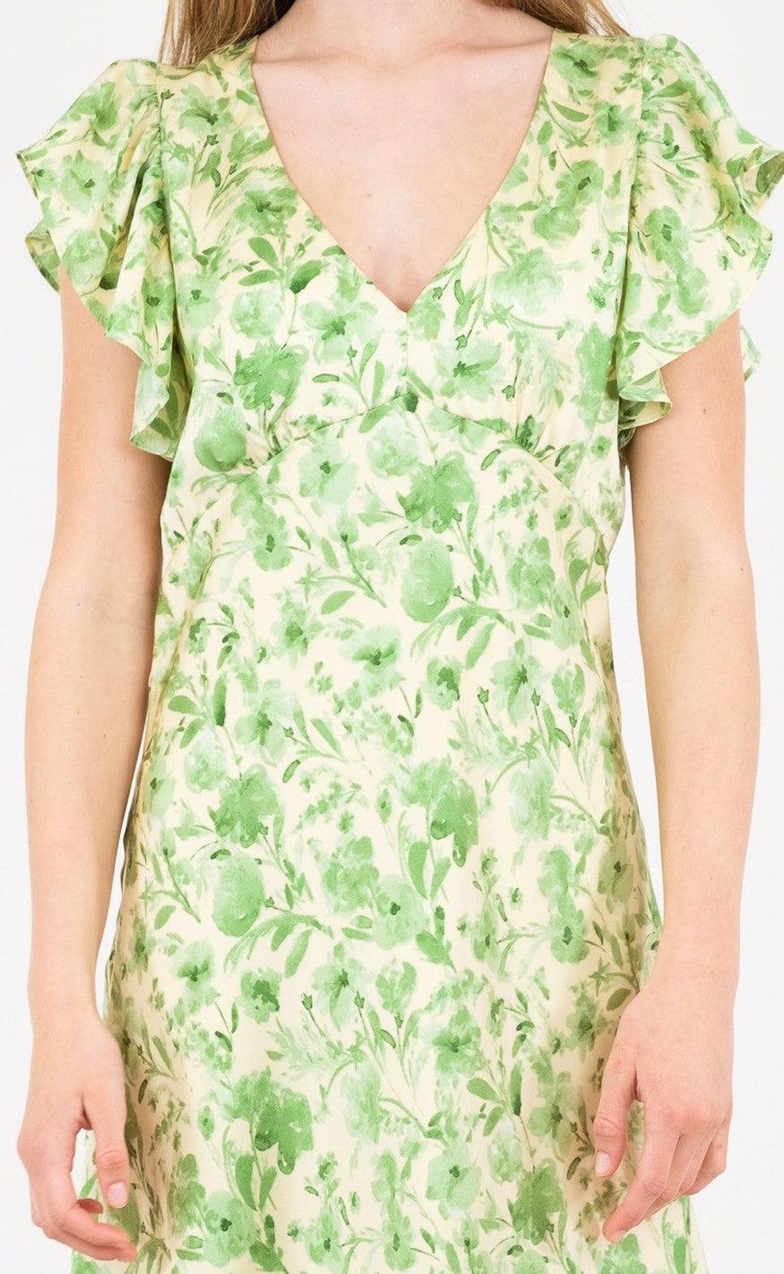 Neo Noir Kjole - Zahara - Light Green