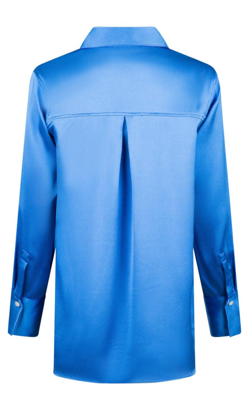 Neo Noir Skjorte - Margit Crepe - Blue