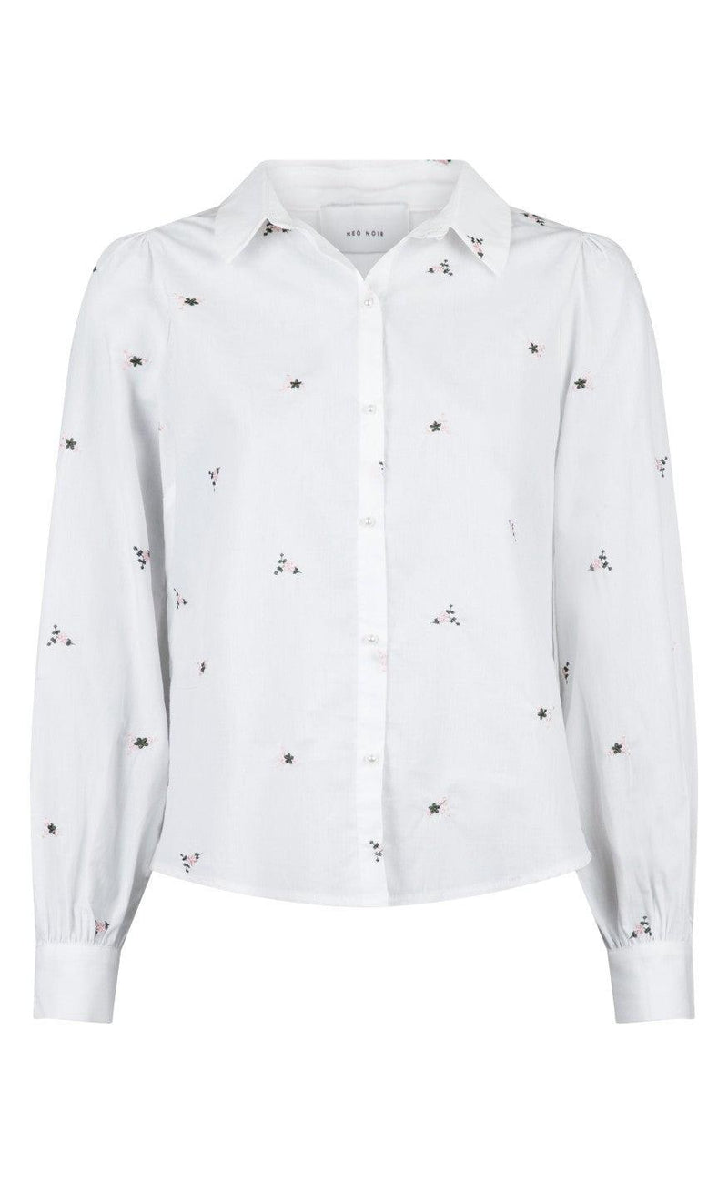 Neo Noir Skjorte - Rydale Embroidery - White