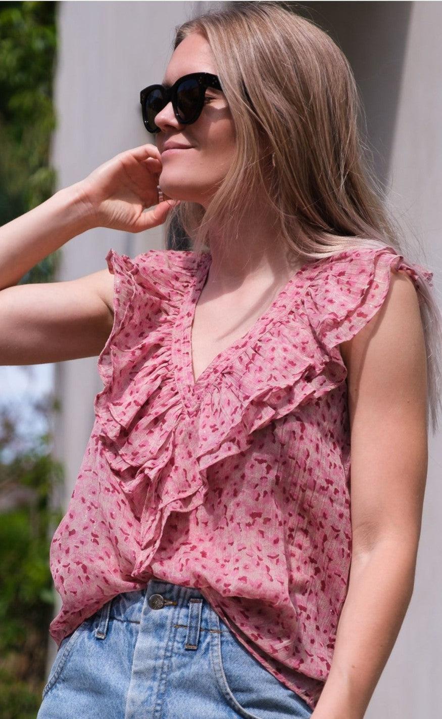 Neo Noir Top - Albany Fairy - Pink