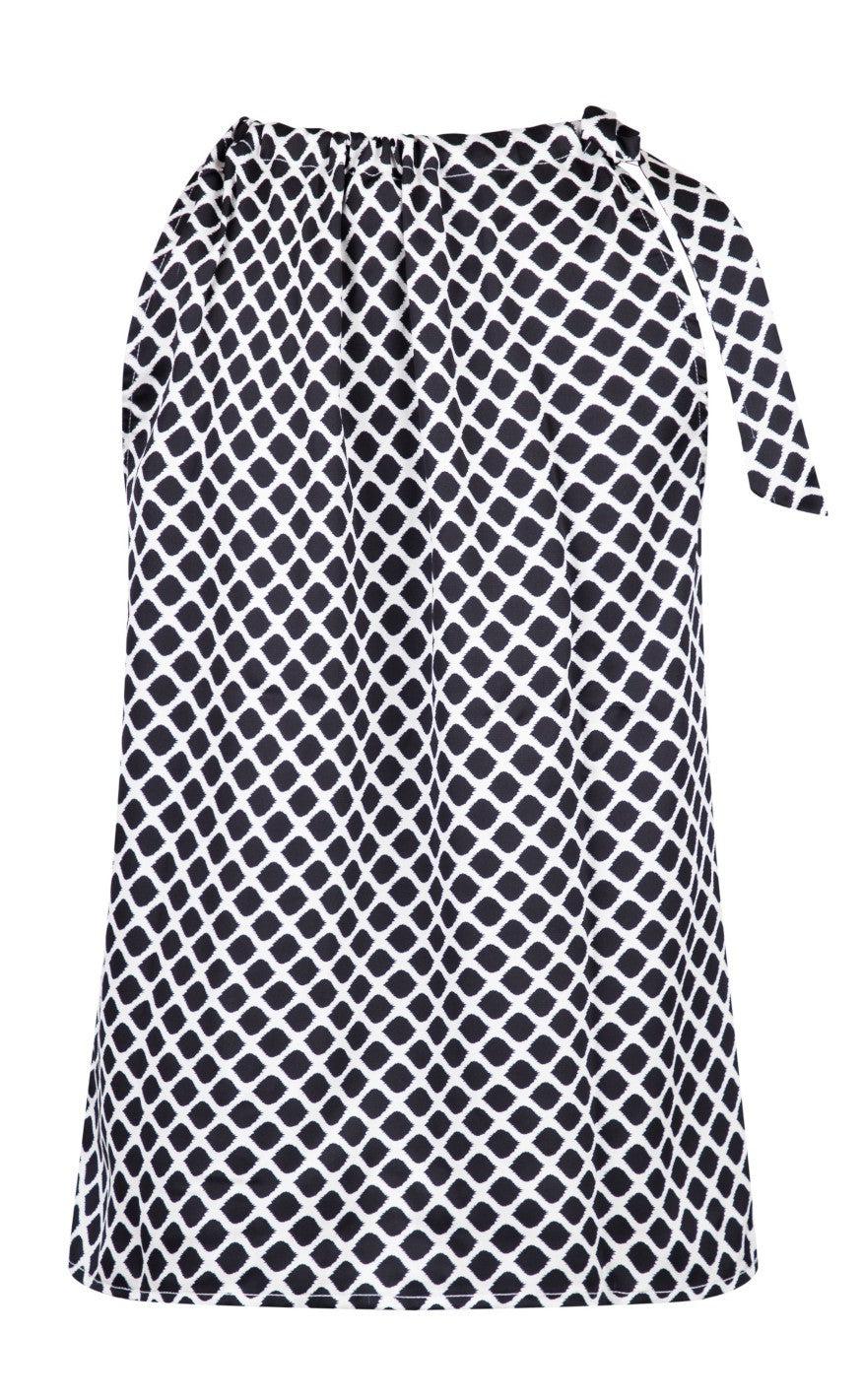 Neo Noir Top - Linea Bubble Graphic - Black