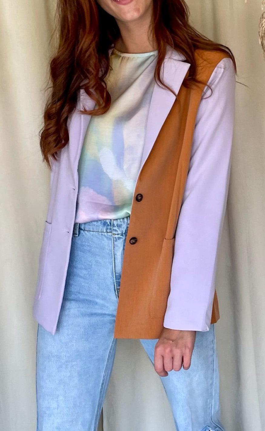 Noella Blazer - Lacey - Lilac/Orange Mix