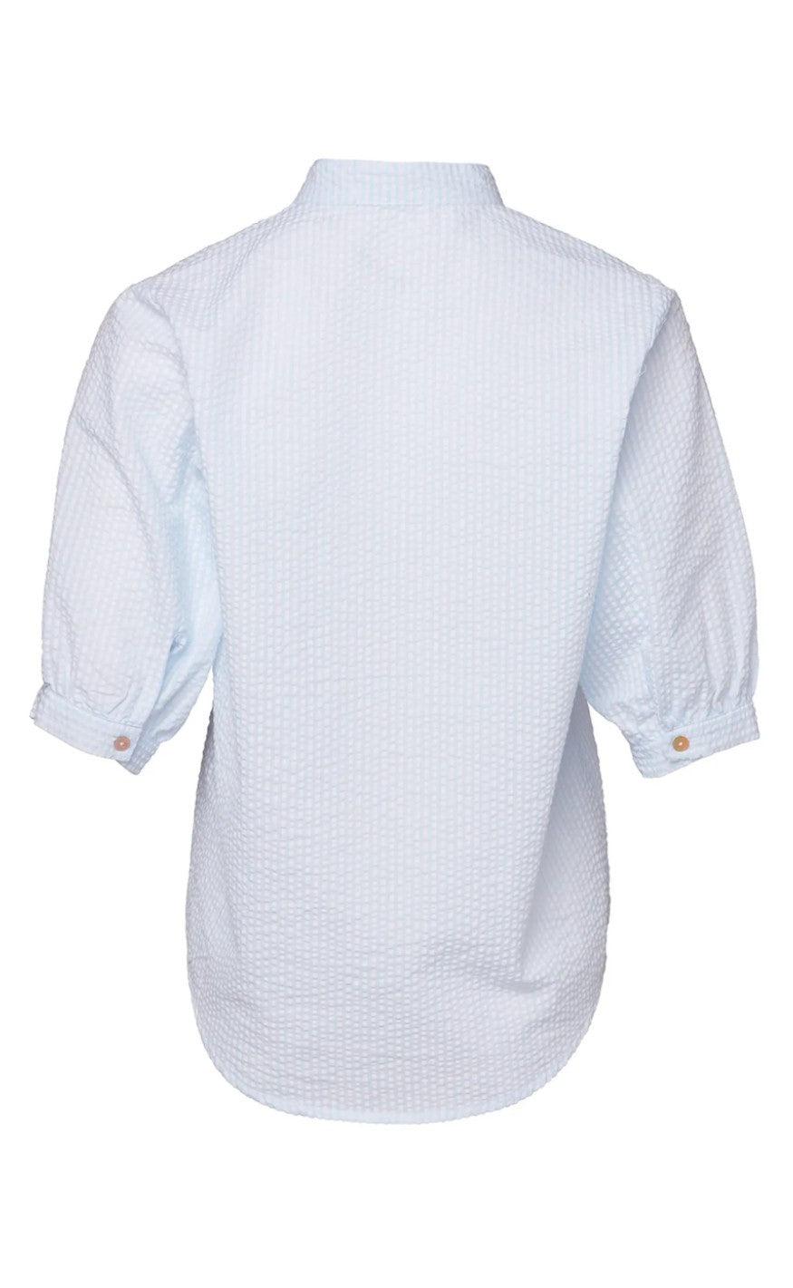 Noella Bluse - Cavi - Light Blue Stripes