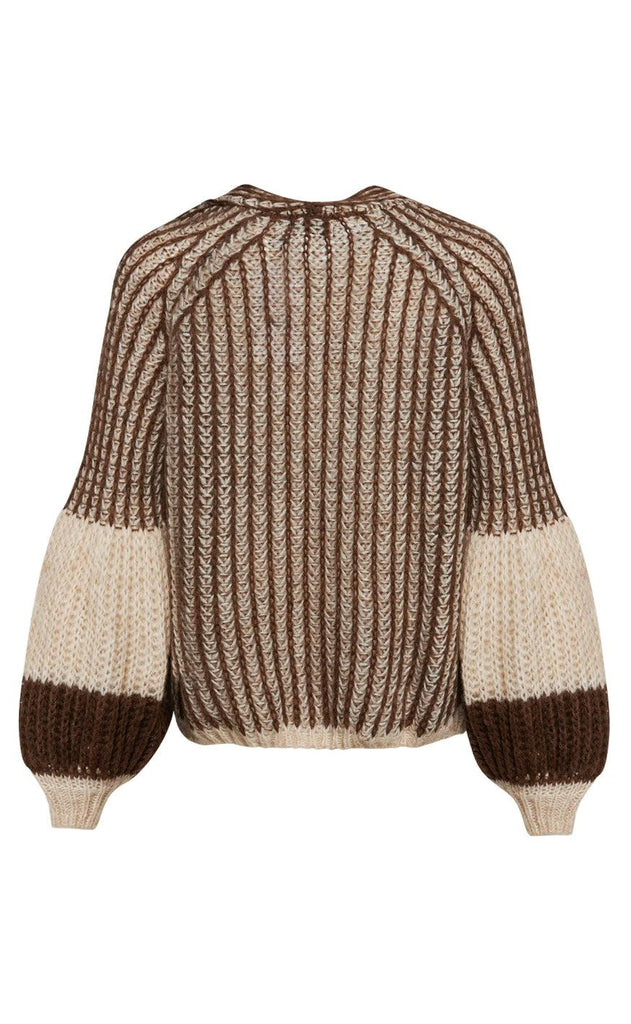 Noella Cardigan - Liana - Beige/Brown