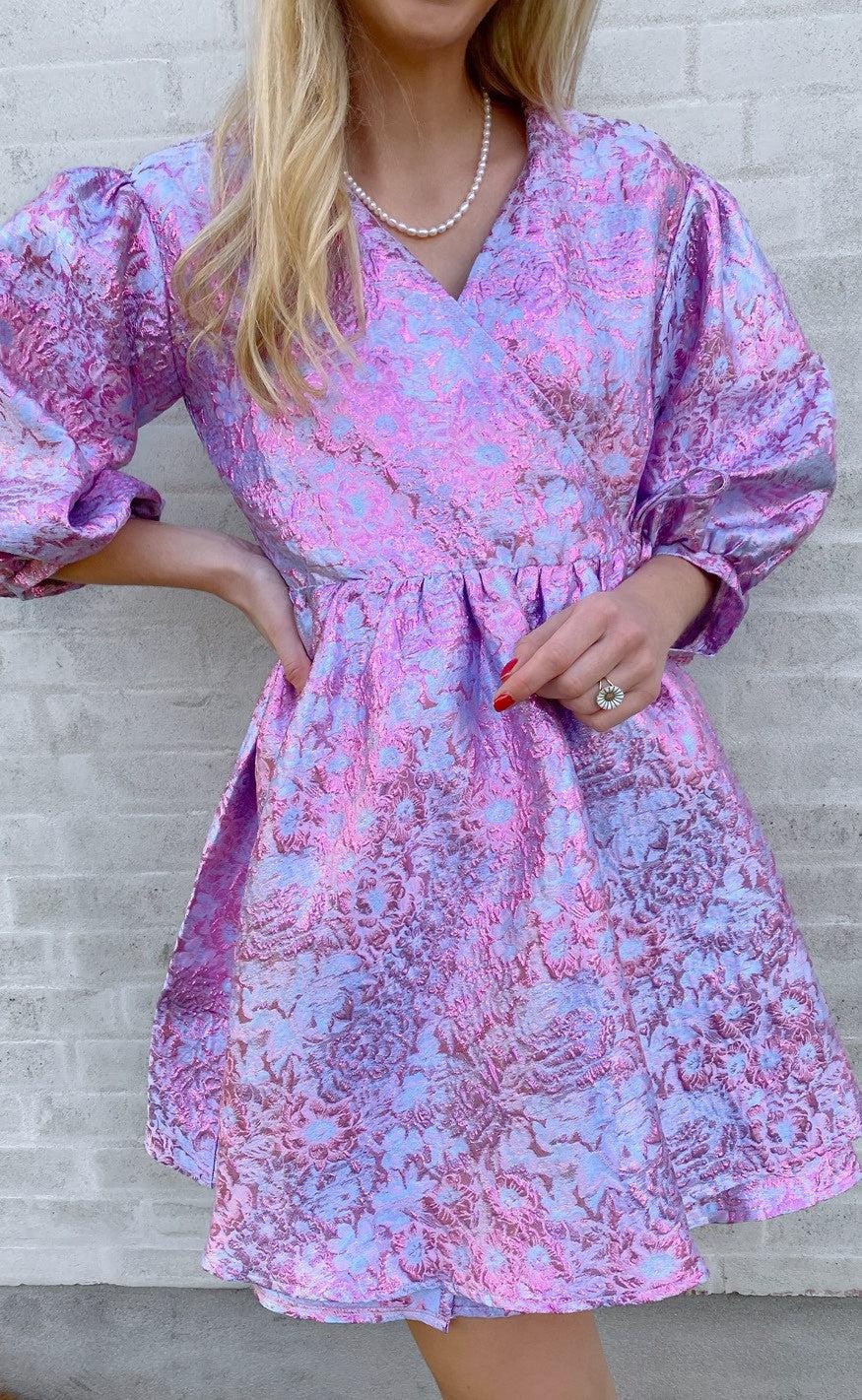 Noella Kjole - Aya Jacquard - Lilac Jacquard