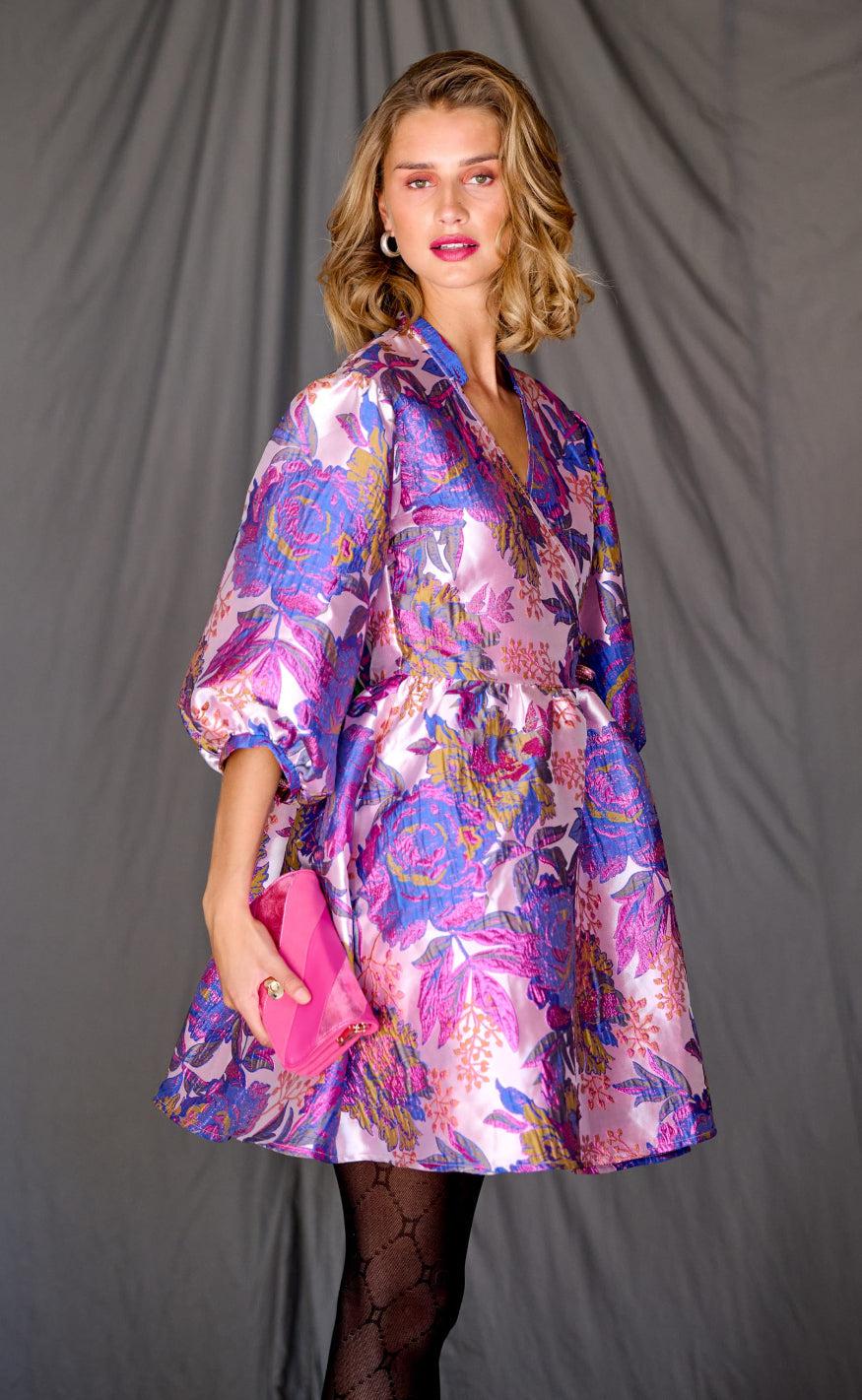 Noella Kjole - Aya Wrap - Fuchsia Mix