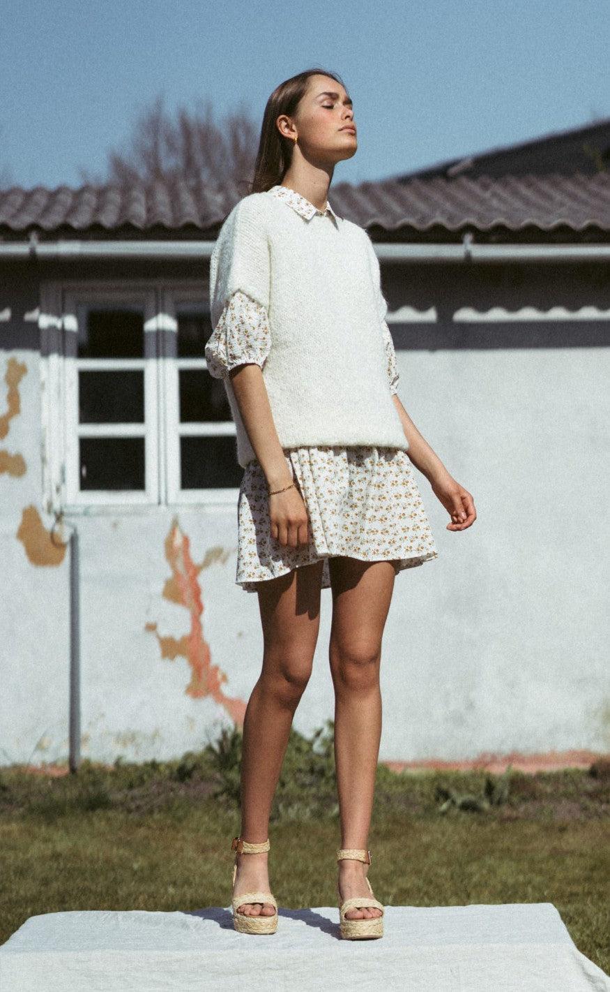Noella Kjole - Etta - Yellow/Cream