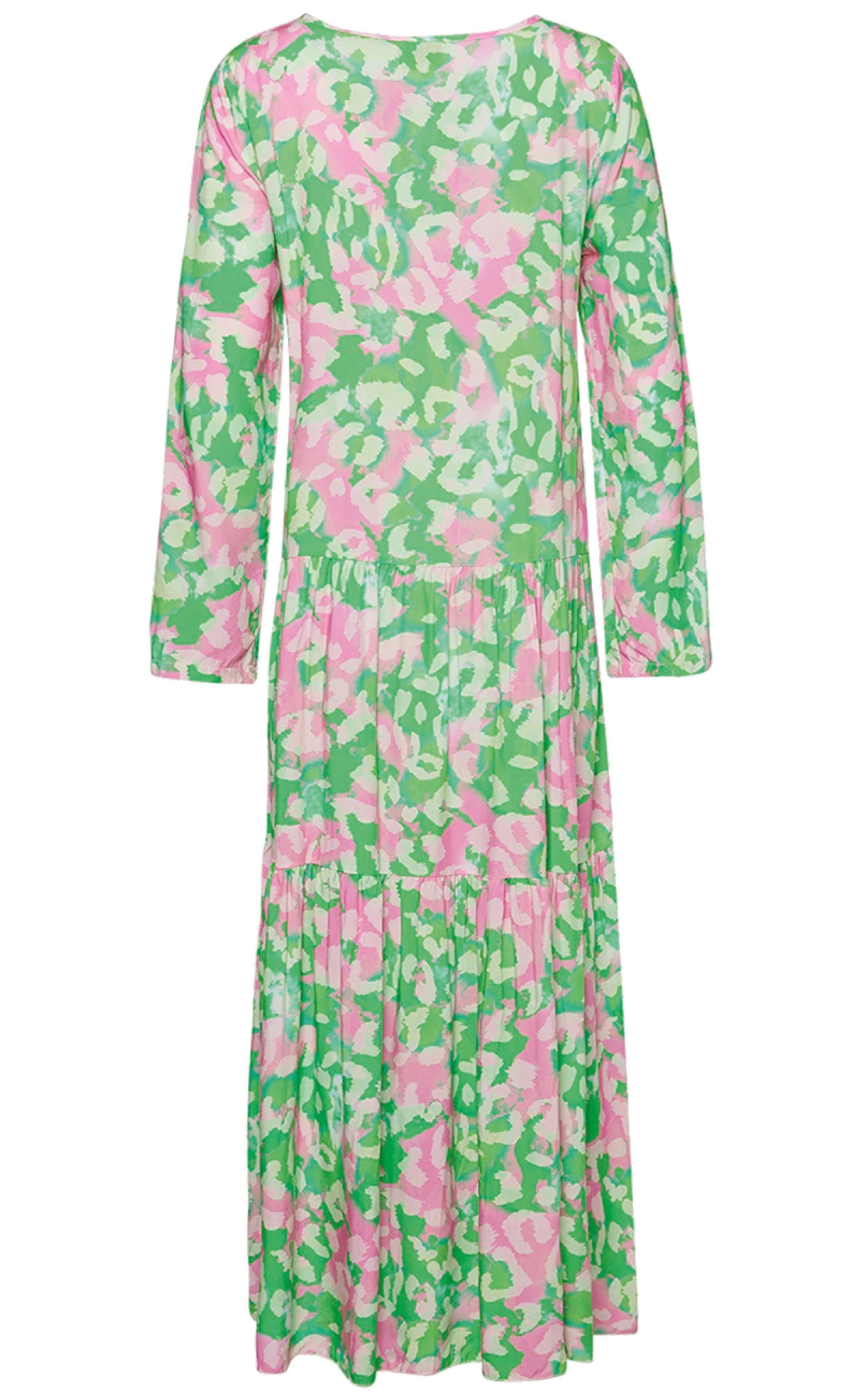 Noella Kjole - Imogene Long - Green/Pink