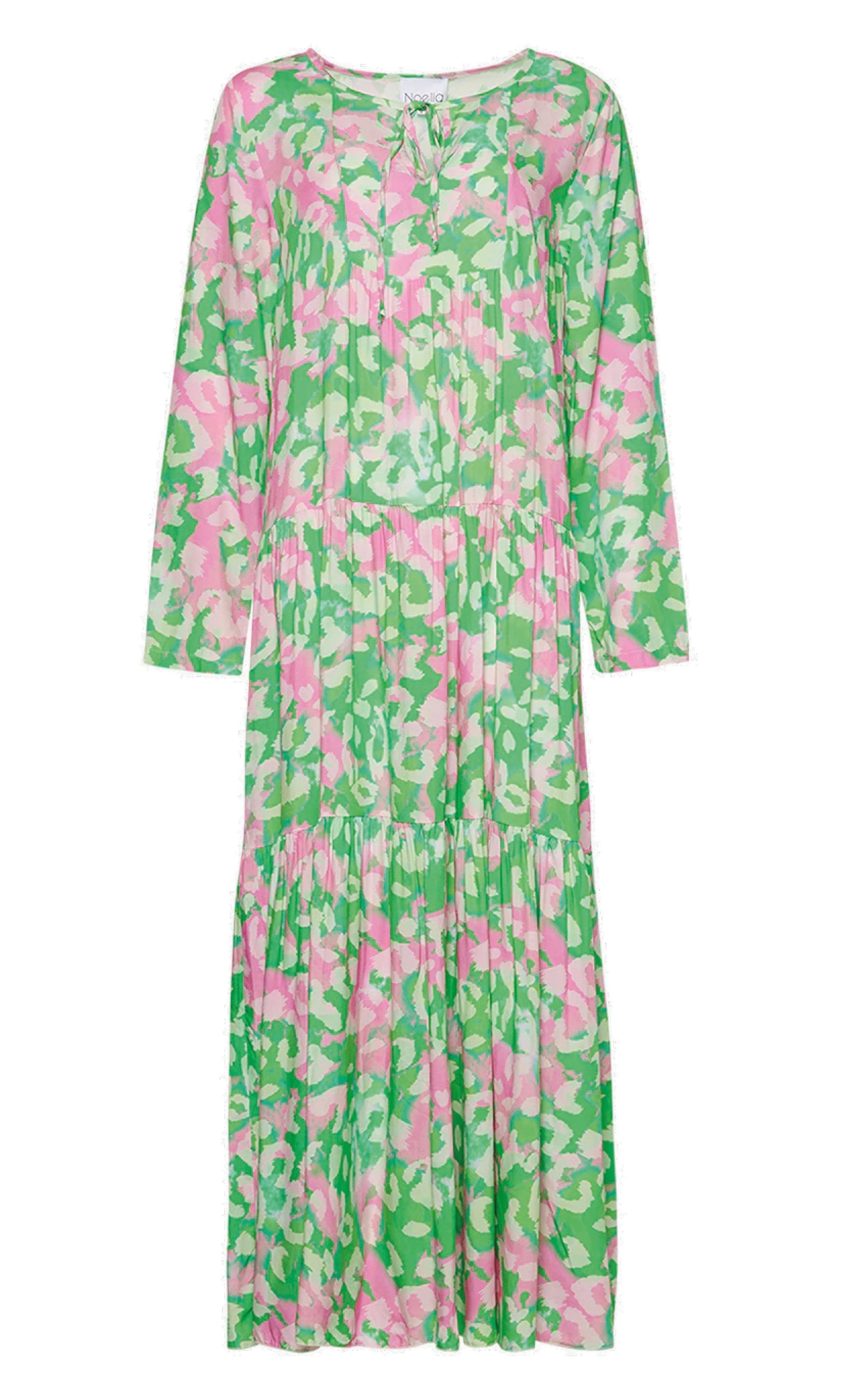 Noella Kjole - Imogene Long - Green/Pink