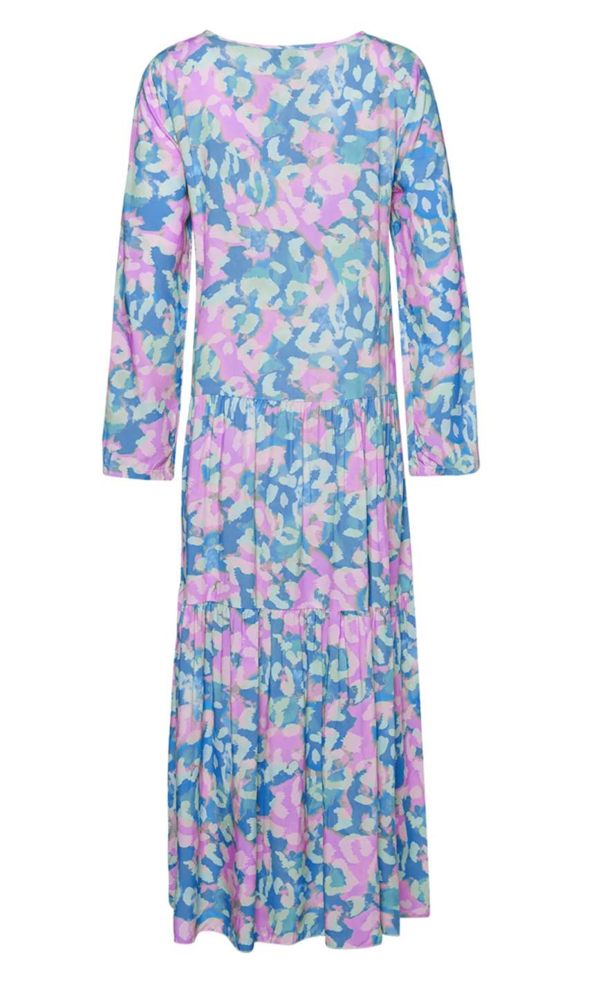 Noella Kjole - Imogene Long - Lightblue/Pink