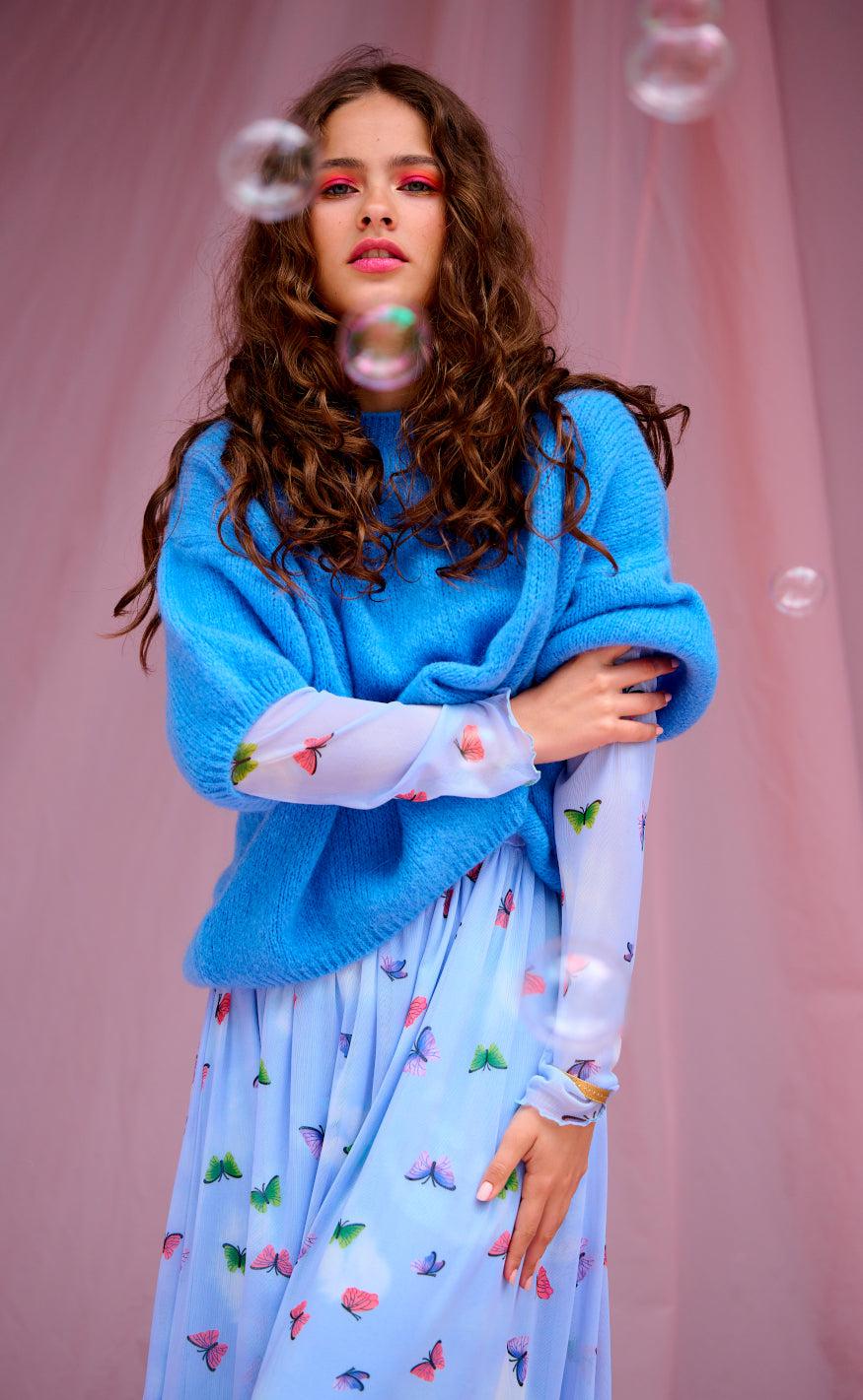 Noella Kjole - Lola - Butterfly Print