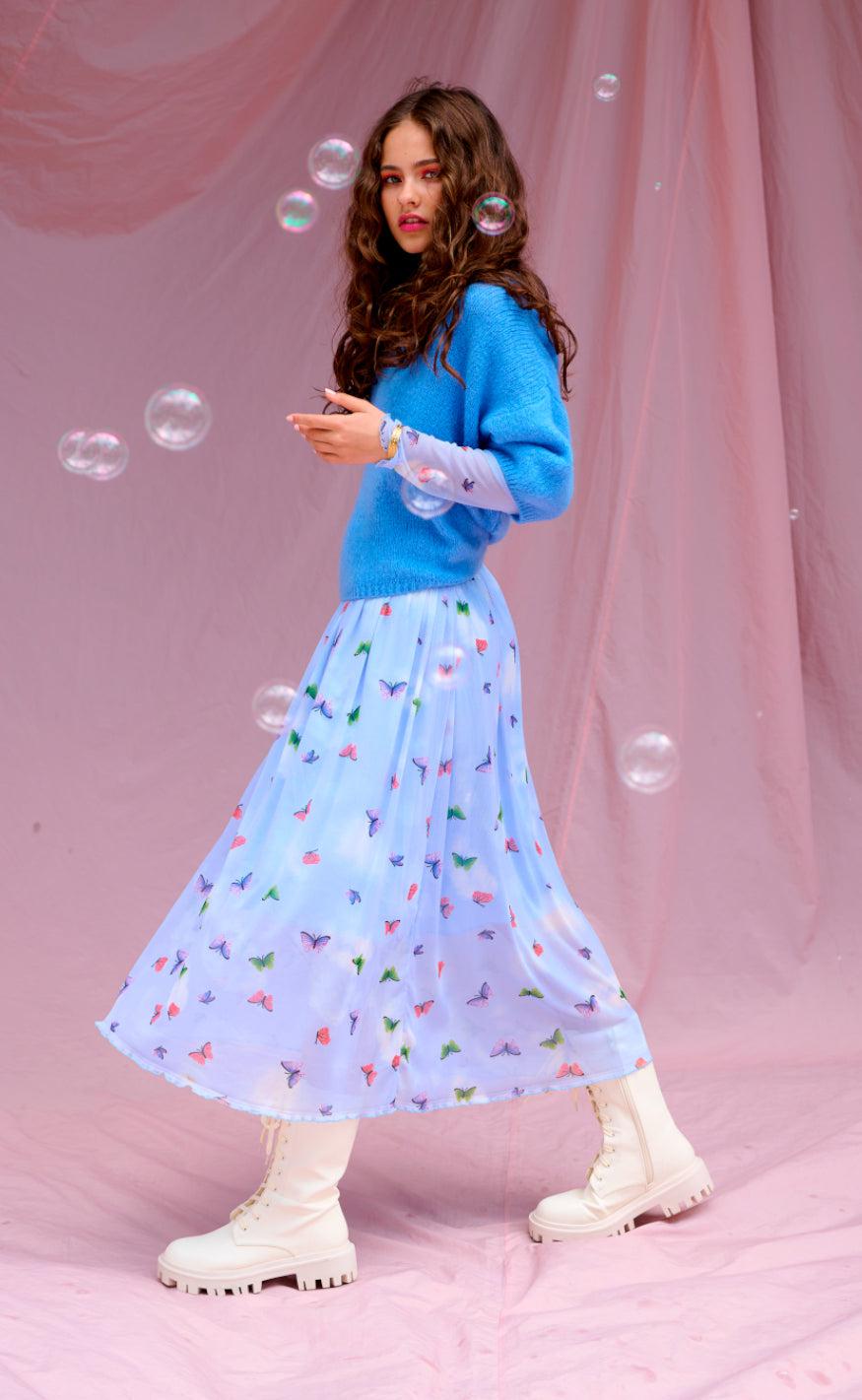Noella Kjole - Lola - Butterfly Print