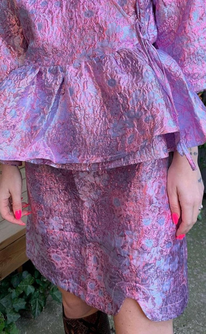 Noella Nederdel - Neva Jacquard - Lilac Jacquard