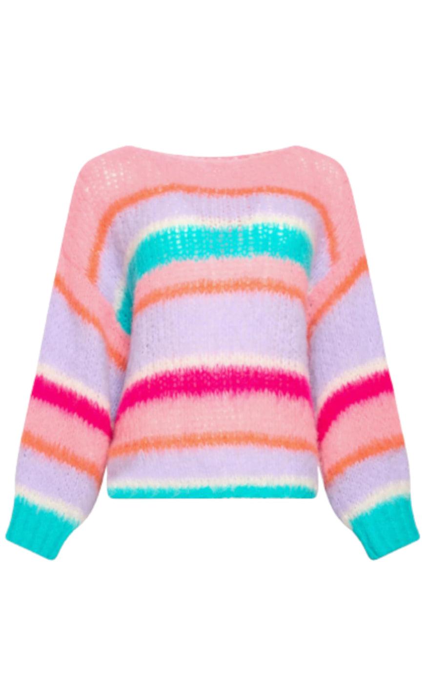 Noella Sweater - Ella - Rose/Blue/Lilac Mix