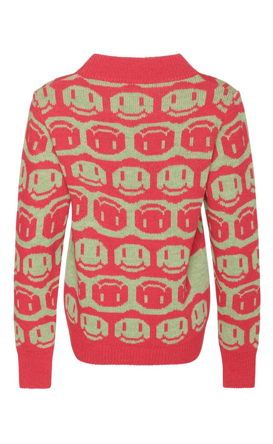 Noella Sweater - Face - Fuxia/Lime Mix