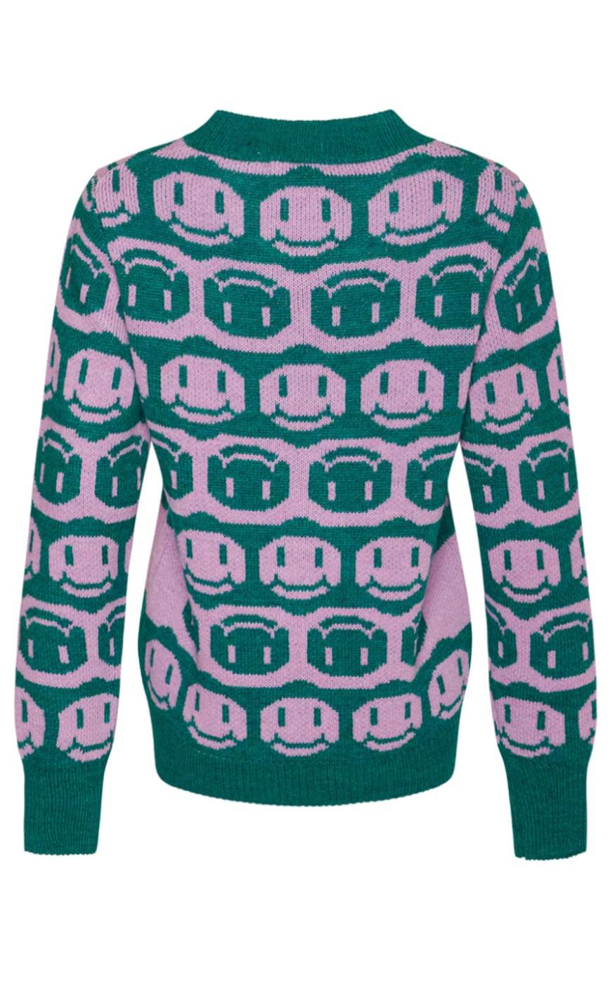 Noella Sweater - Face - Lilac/Green Mix