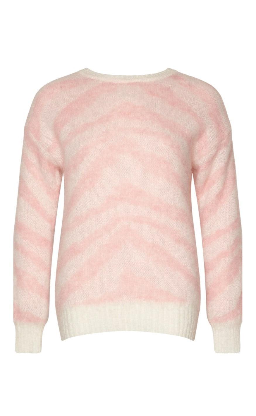 Noella Sweater - Grace - White Pink