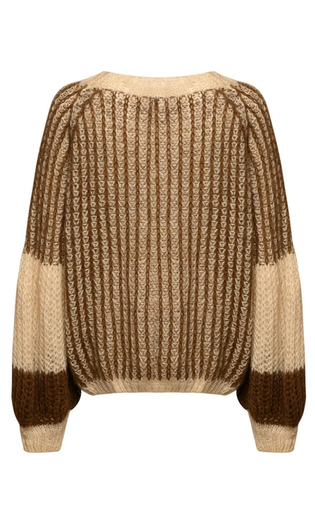 Noella Sweater - Liana - Beige/Brown