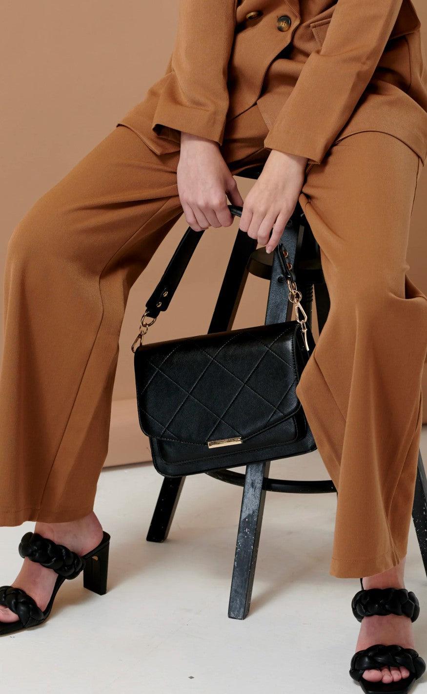 Noella Taske - Blanca Multi Compartment - Black Leather Look
