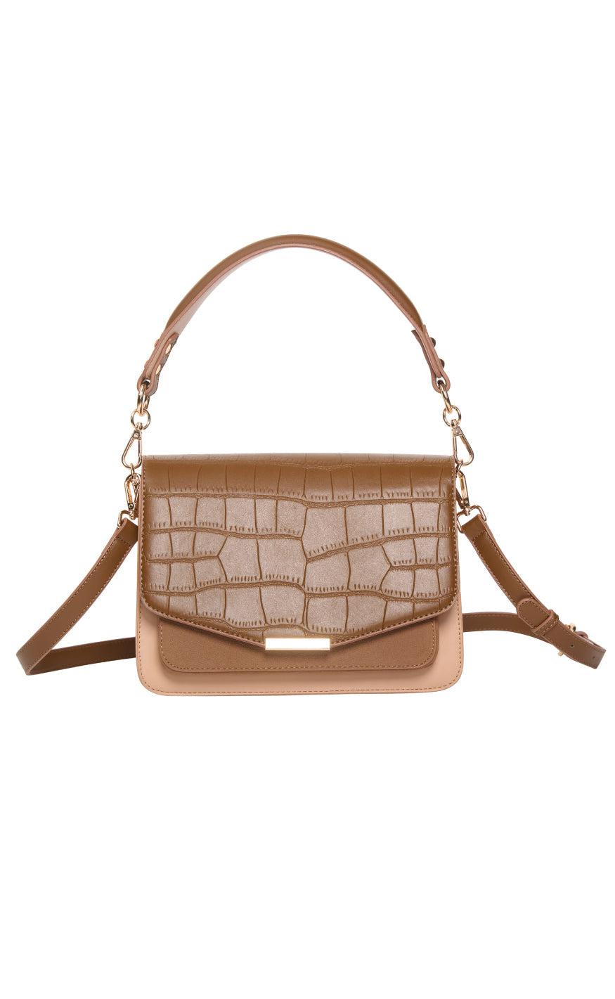 Noella Taske - Blanca Multi Compartment - Dark Brown Croco