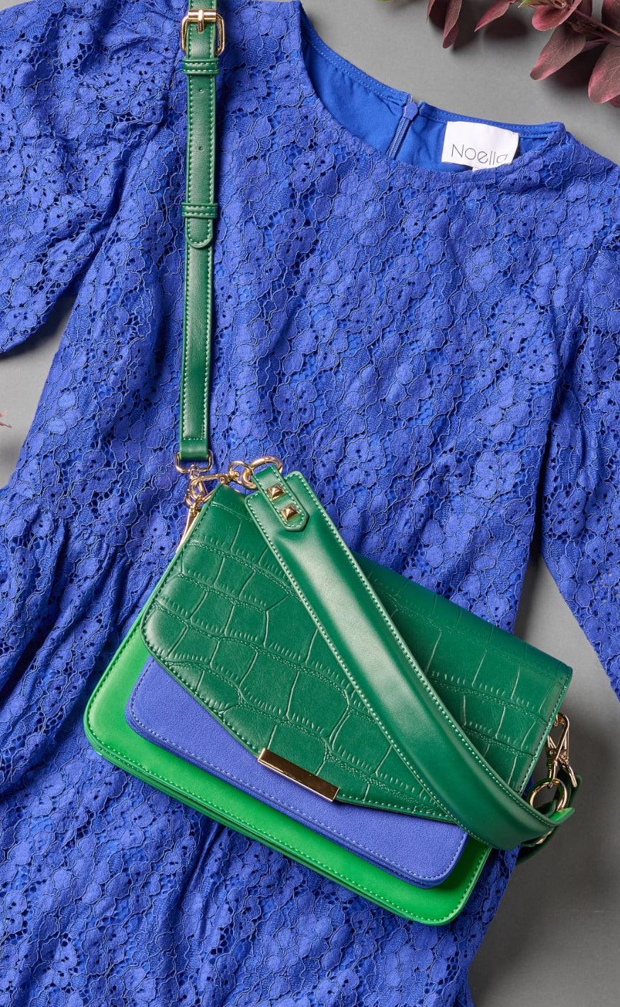 Noella Taske - Blanca Multi Compartment - Dark Green Croco
