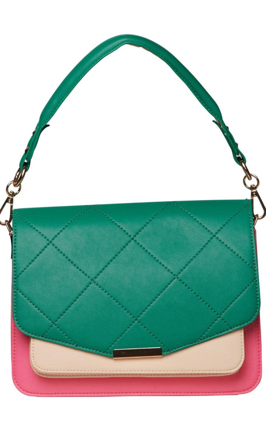Noella Taske - Blanca Multi Compartment - Green/Pink/Nude