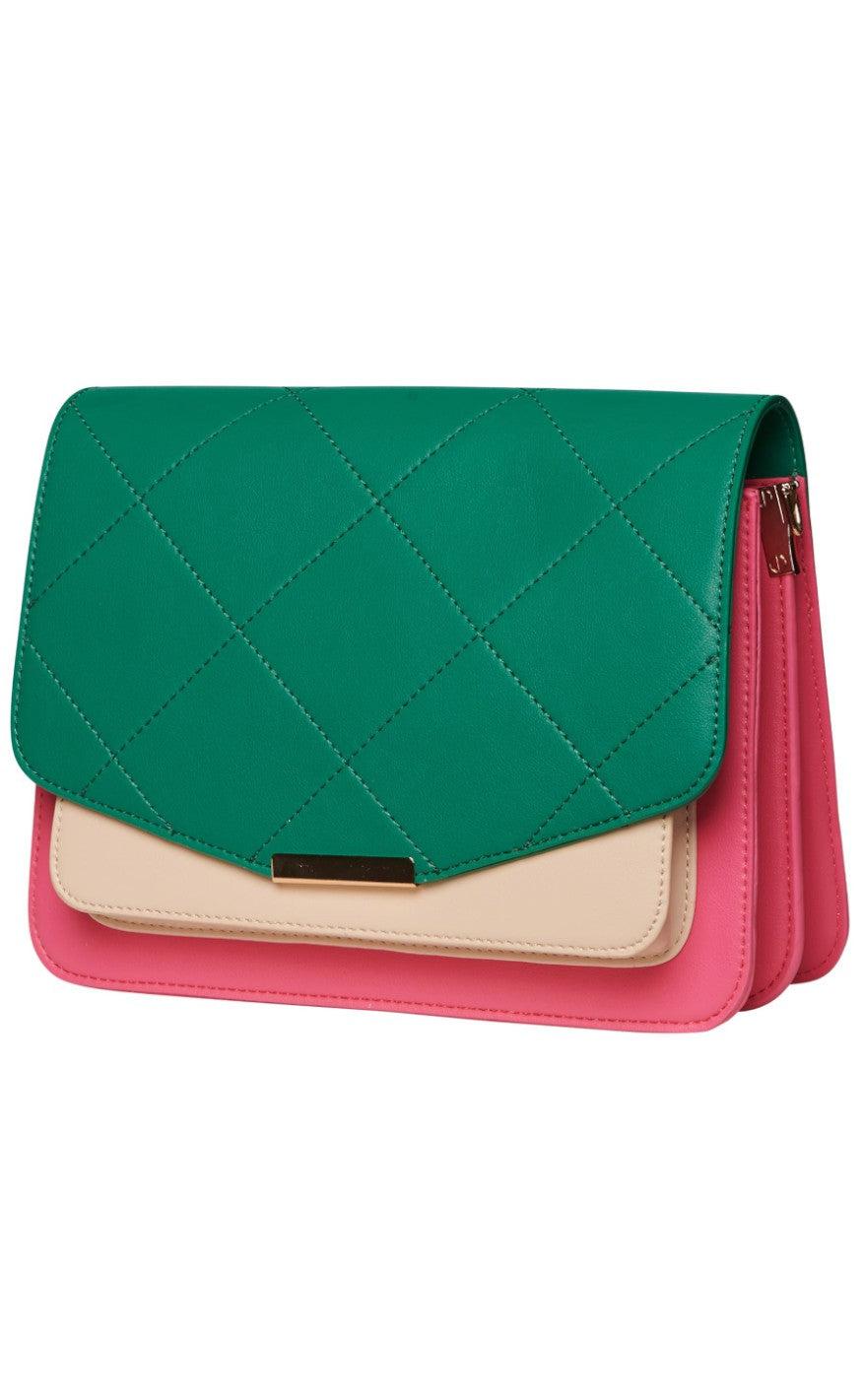 Noella Taske - Blanca Multi Compartment - Green/Pink/Nude