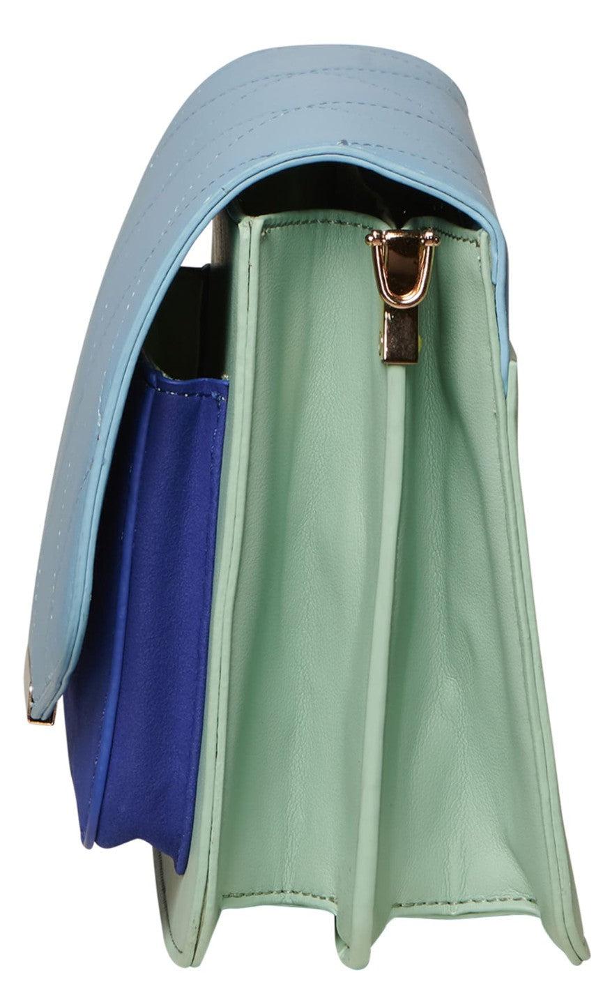 Noella Taske - Blanca Multi Compartment - Mint/Royalblue