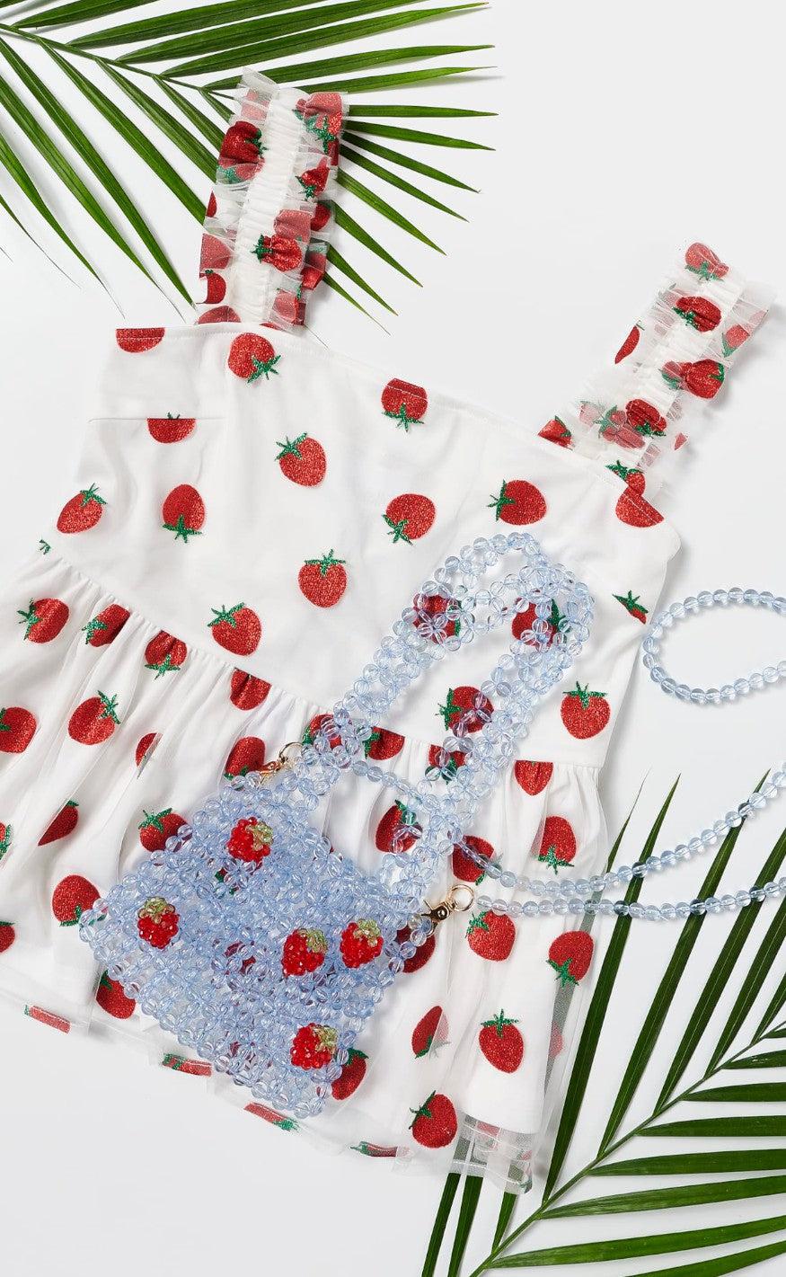 Noella Top - Berry - Red Mix