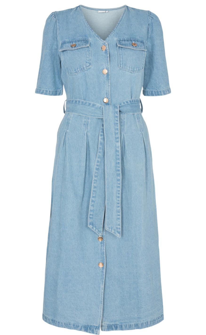 Nümph Kjole - Jenna - Light Blue