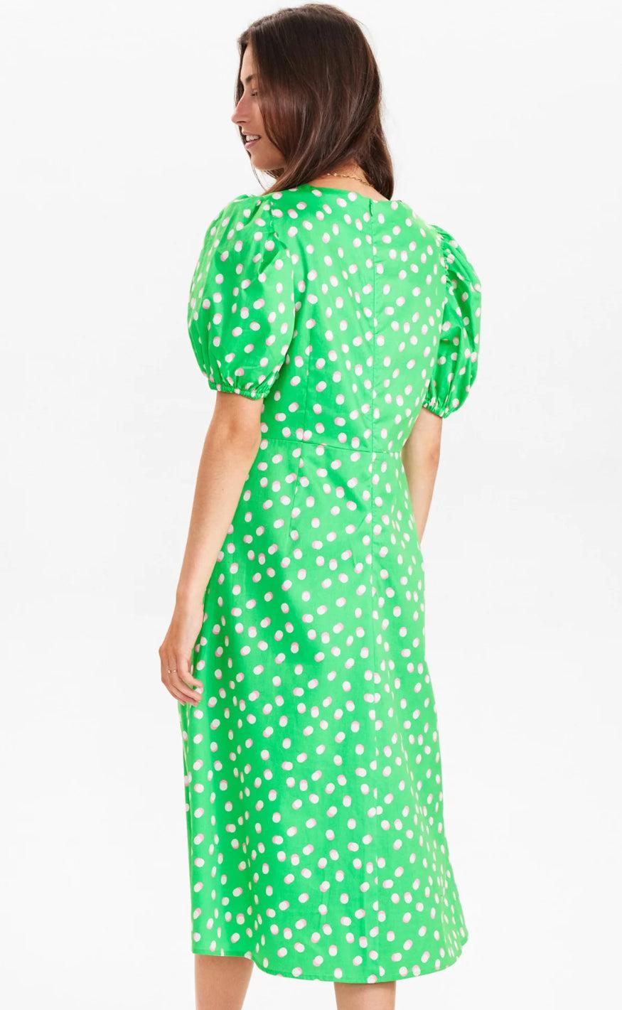 Nümph Kjole - Paula - Poison Green