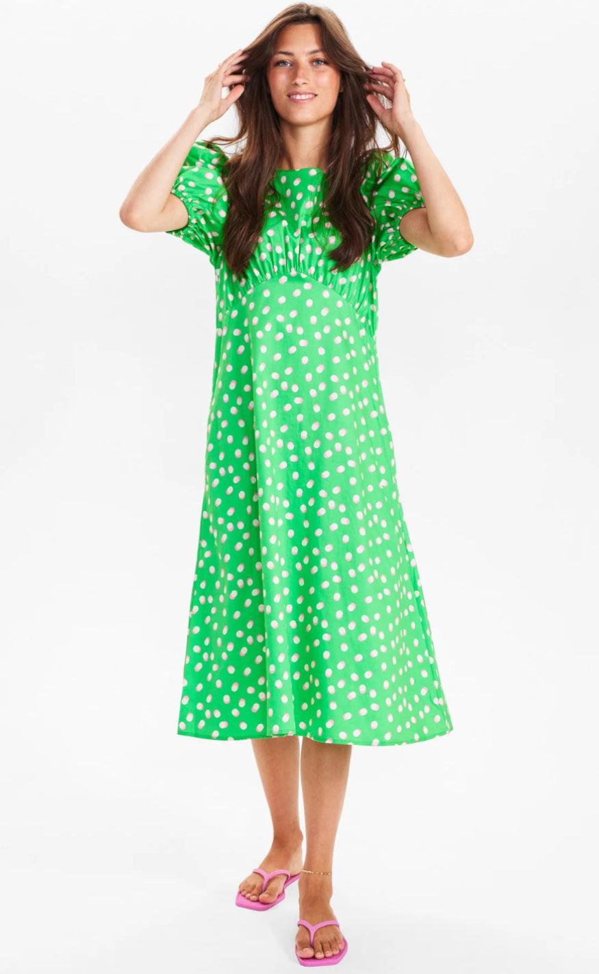 Nümph Kjole - Paula - Poison Green