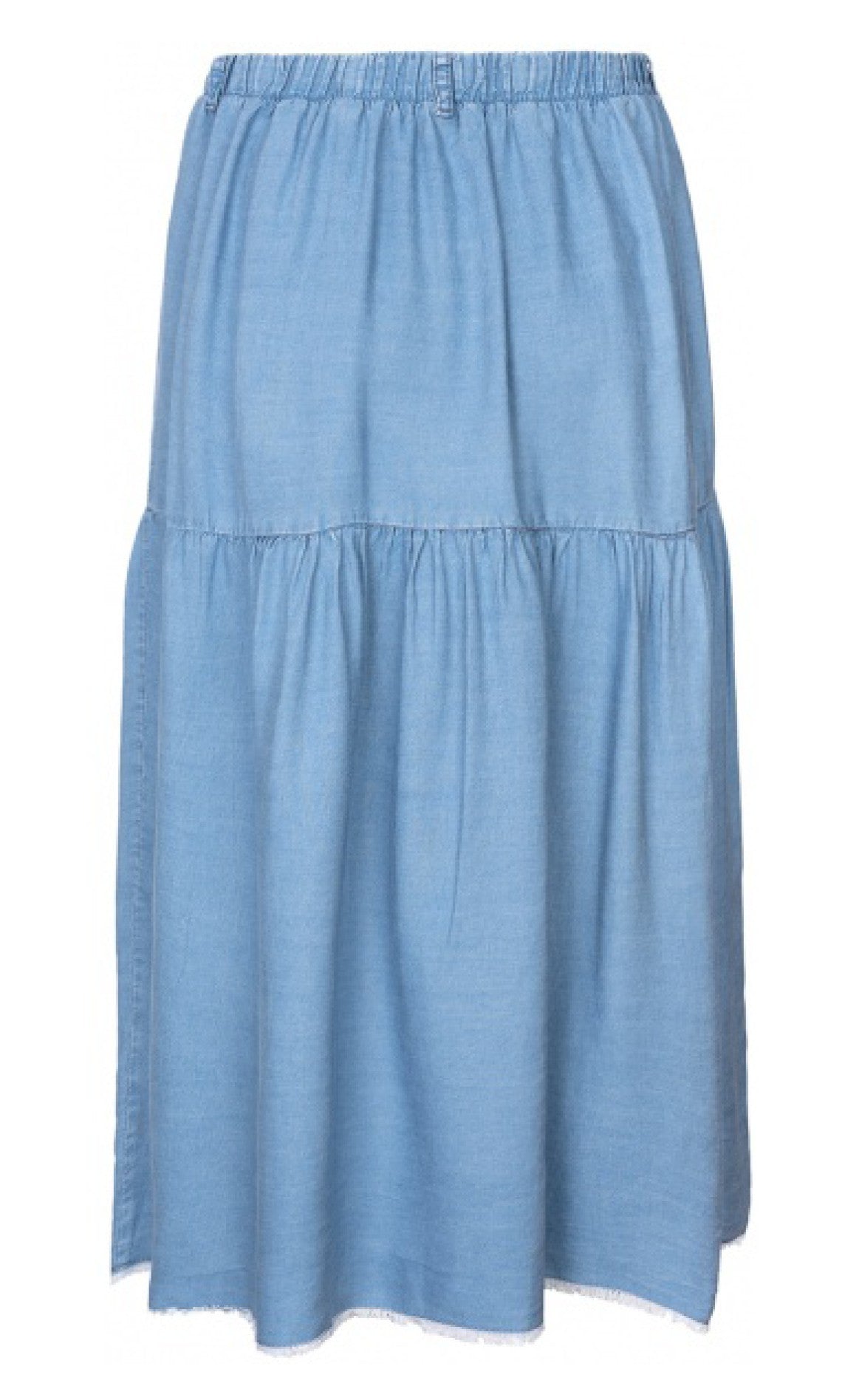 ONE TWO LUXZUZ KAMMA SKIRT FADED DENIM