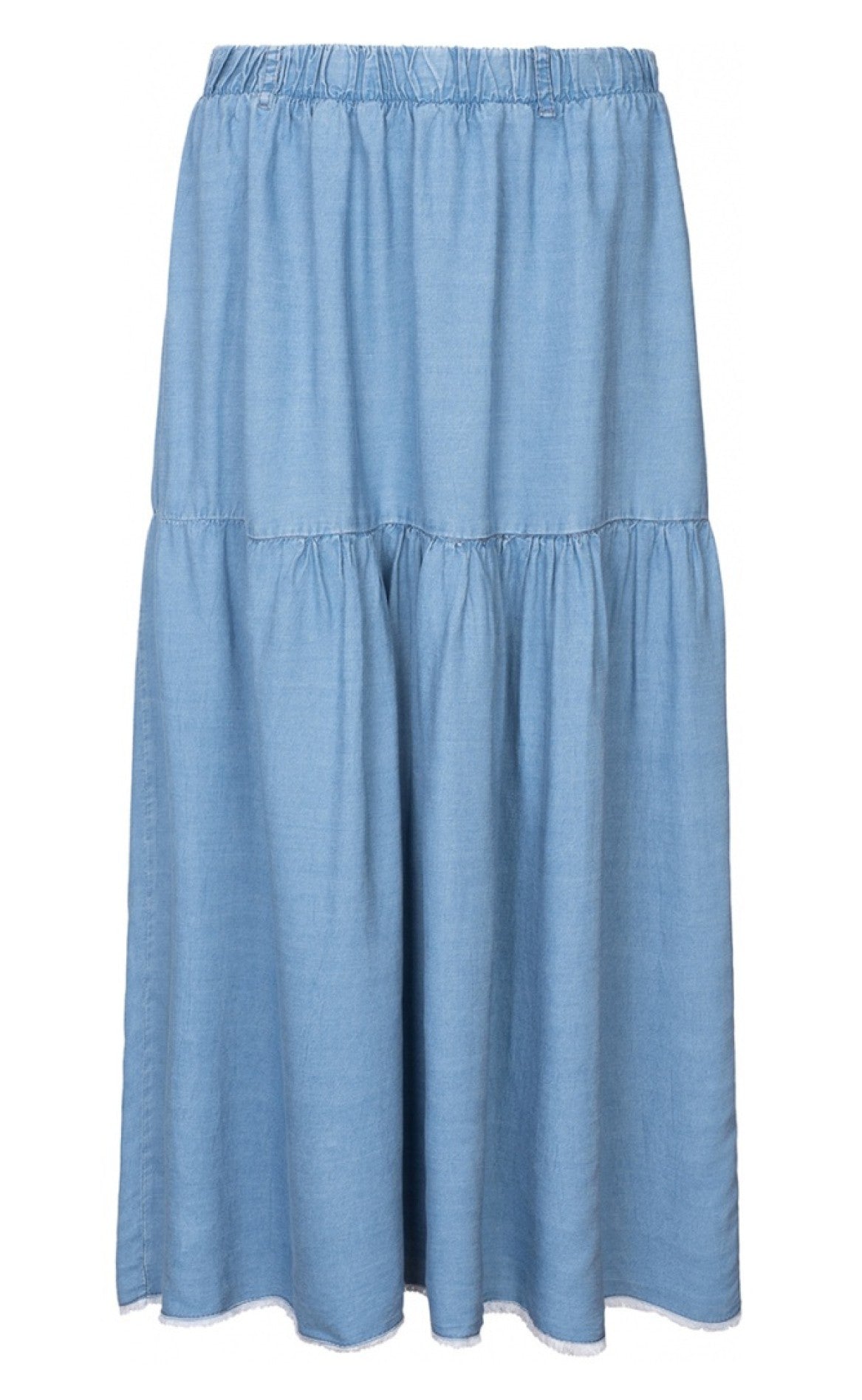 ONE TWO LUXZUZ KAMMA SKIRT FADED DENIM