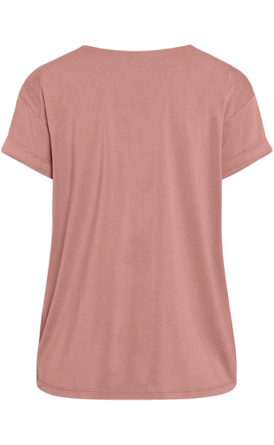 ONE TWO LUXZUZ KARIN T-SHIRT ROSE