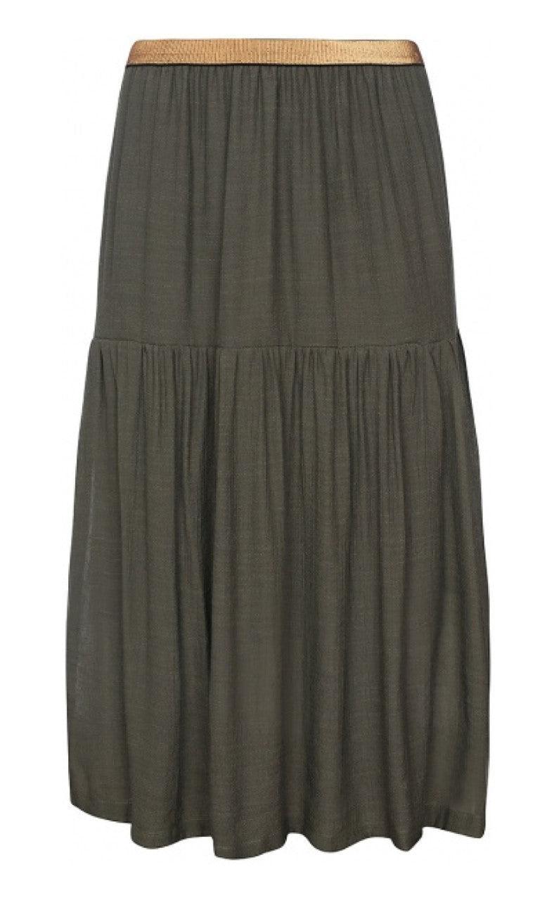 ONE TWO LUXZUZ KARITAS SKIRT OLIVO